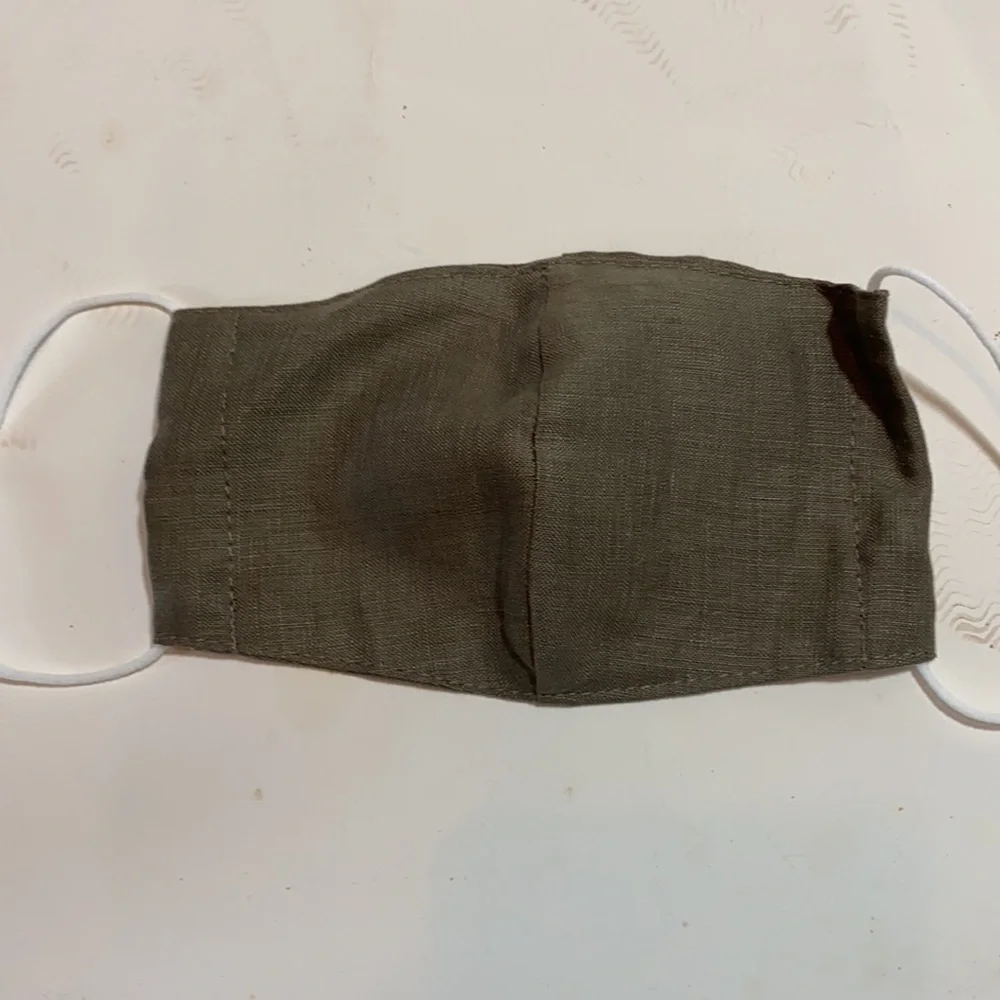 NWOT 7 Handcrafted Grey/Green Lightweight Masks Reusable OSFM